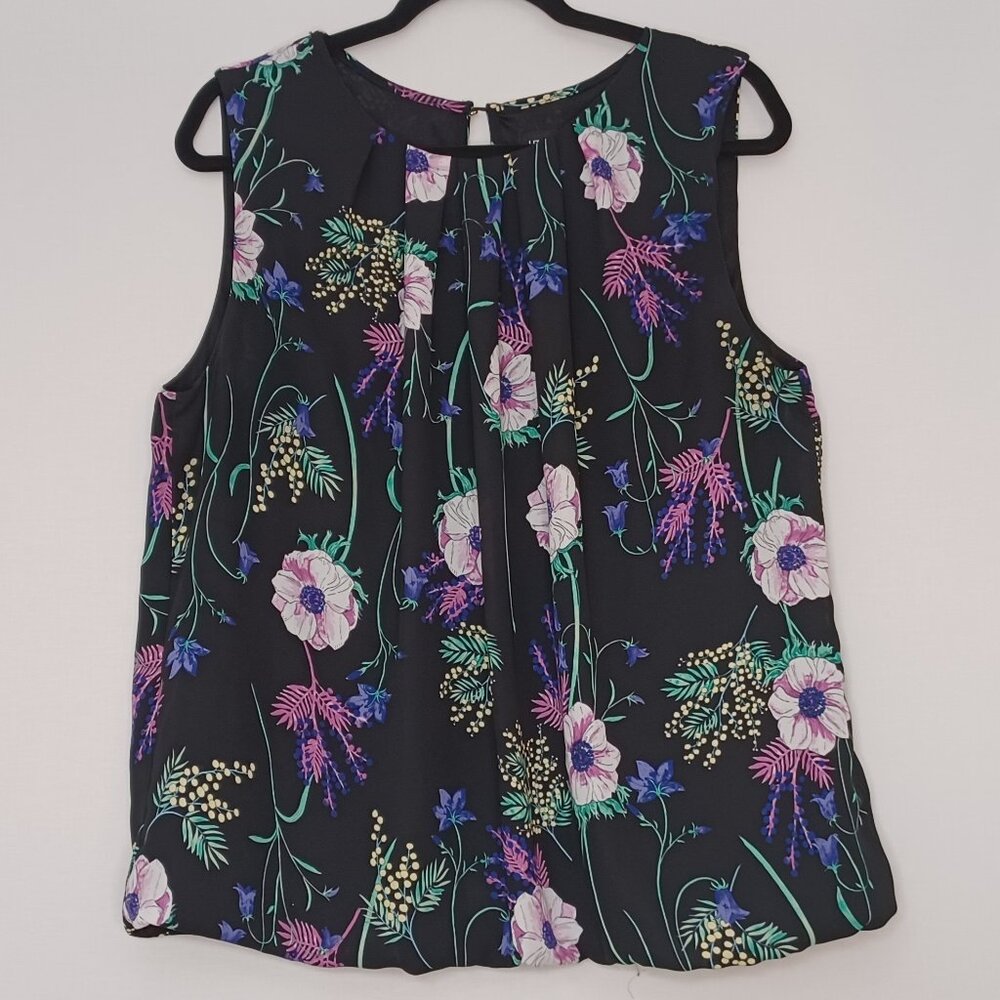 Women's‎ Liz Claiborne Career Sleeveless Floral Blouse Size Large